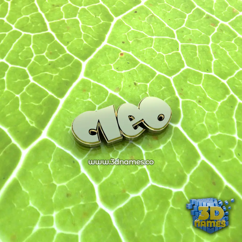 cleo in Gold Leaf style - 3D name wallpaper