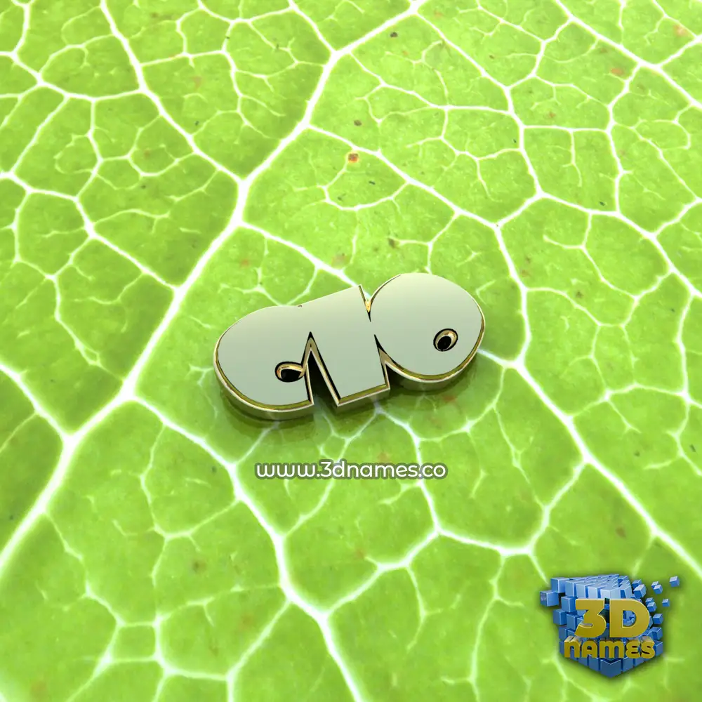 clo in Gold Leaf style - 3D name wallpaper