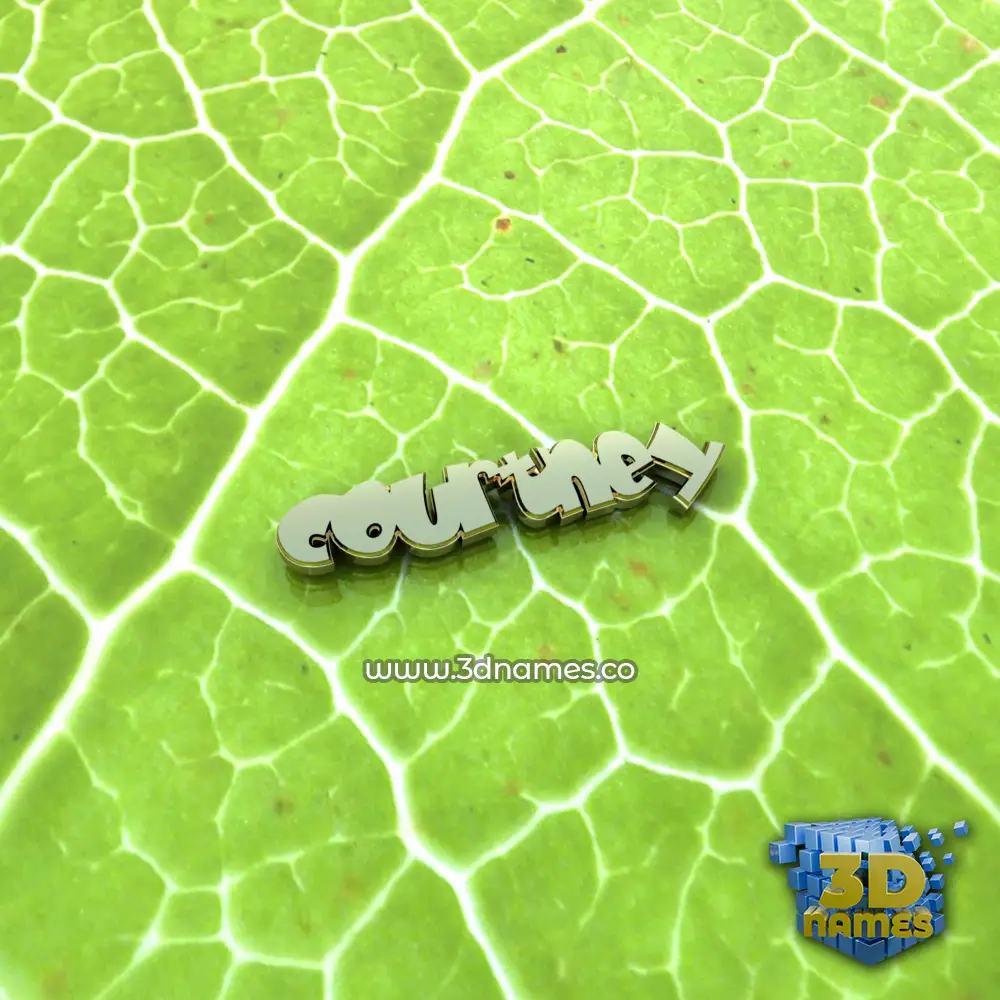 courtney in Gold Leaf style - 3D name wallpaper
