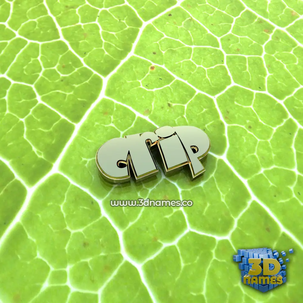 crip in Gold Leaf style - 3D name wallpaper