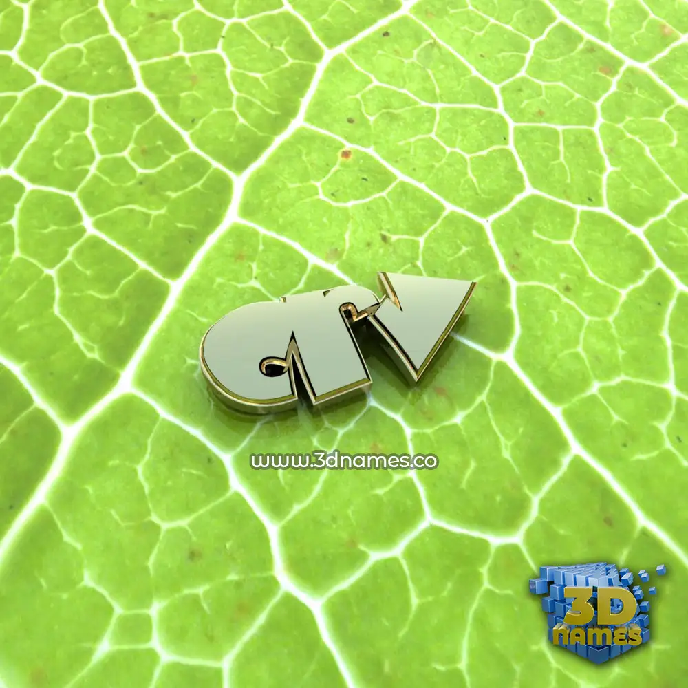 crv in Gold Leaf style - 3D name wallpaper