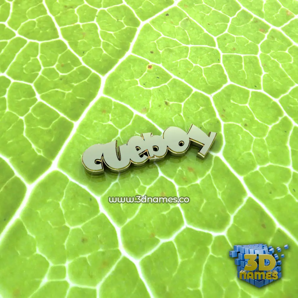 cueboy in Gold Leaf style - 3D name wallpaper