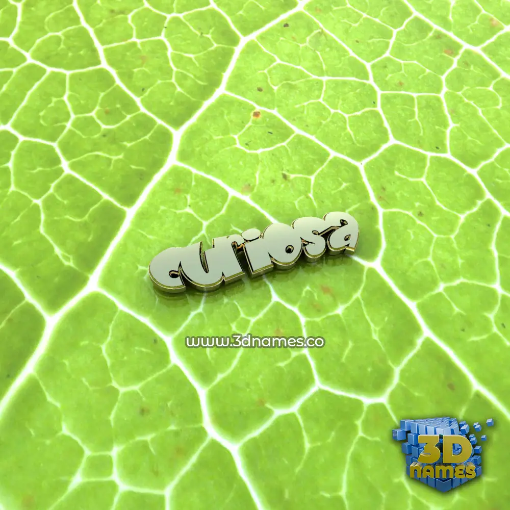 curiosa in Gold Leaf style - 3D name wallpaper