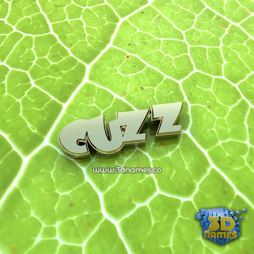 cuzz in Gold Leaf style - 3D name wallpaper