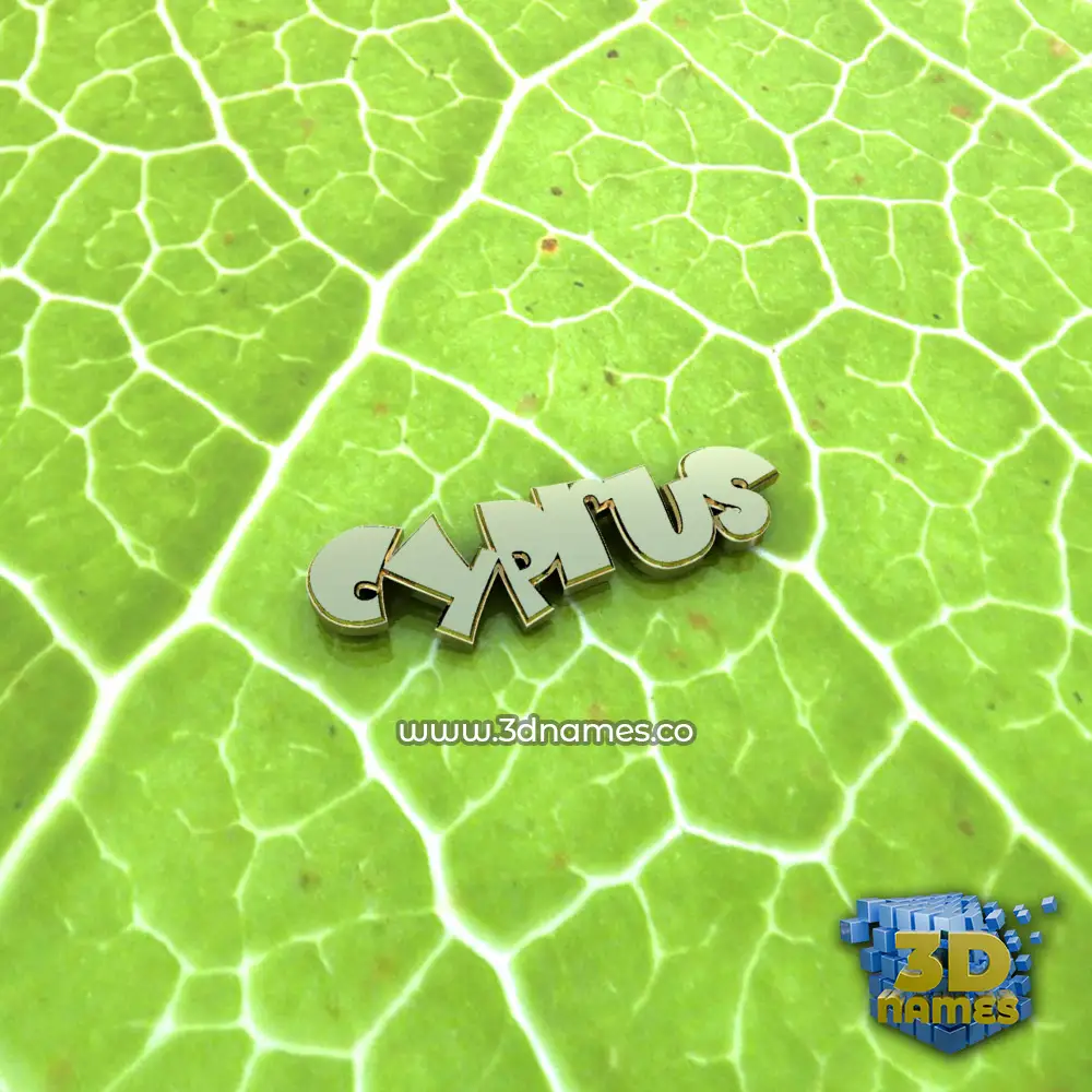 cyprus in Gold Leaf style - 3D name wallpaper