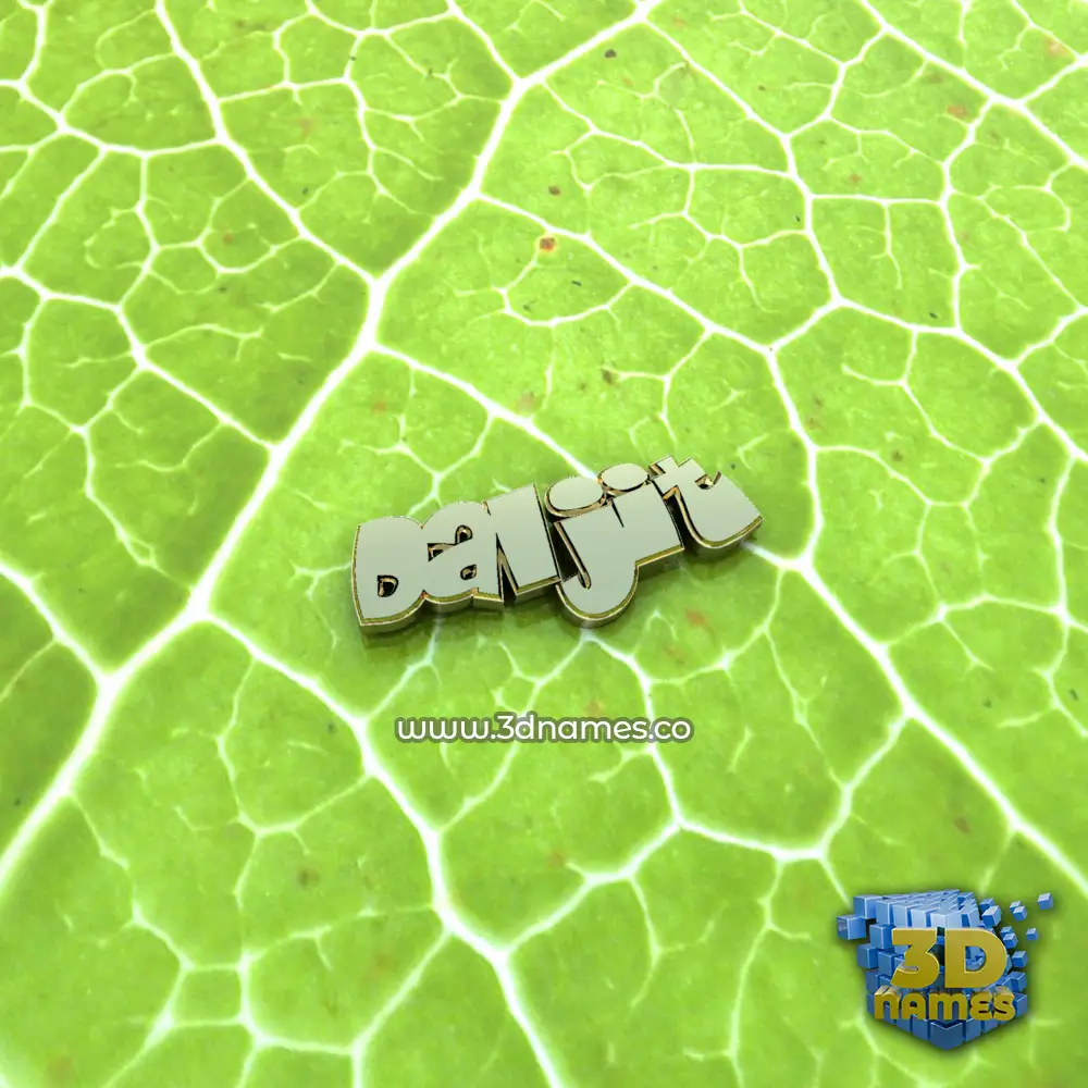 daljit in Gold Leaf style - 3D name wallpaper