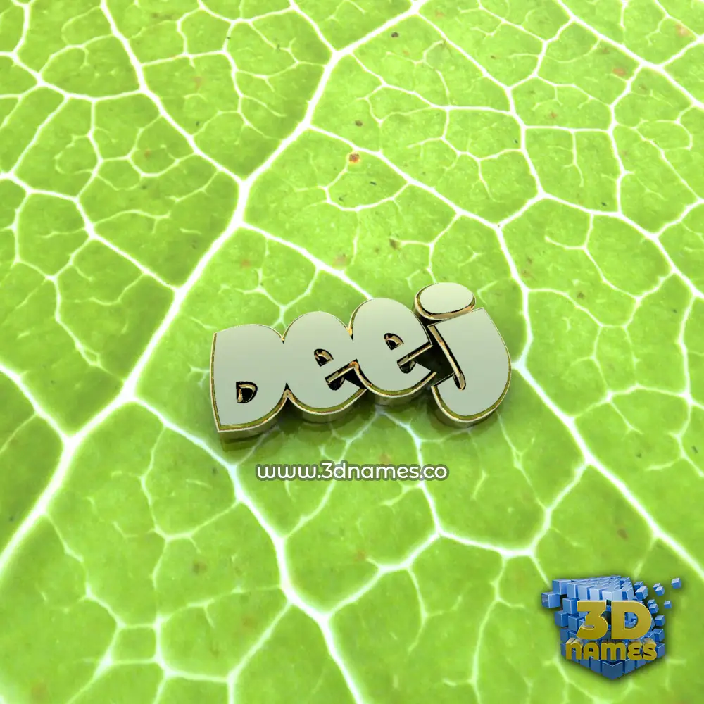 deej in Gold Leaf style - 3D name wallpaper