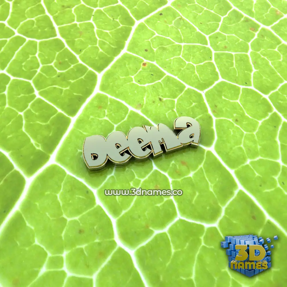 deema in Gold Leaf style - 3D name wallpaper