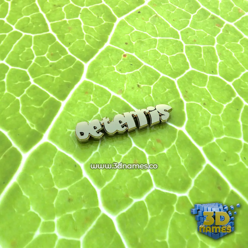 deterris in Gold Leaf style - 3D name wallpaper