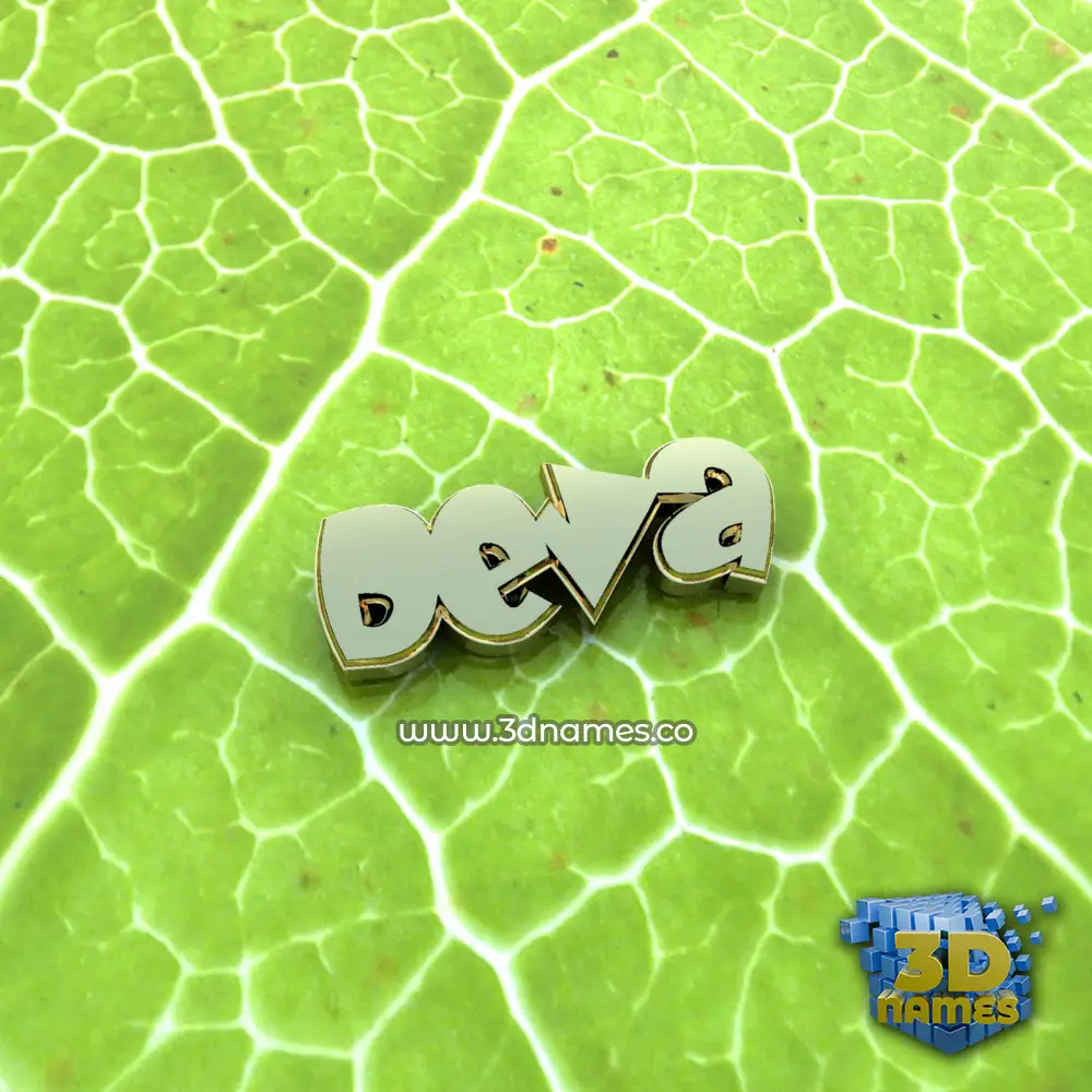 deva in Gold Leaf style - 3D name wallpaper