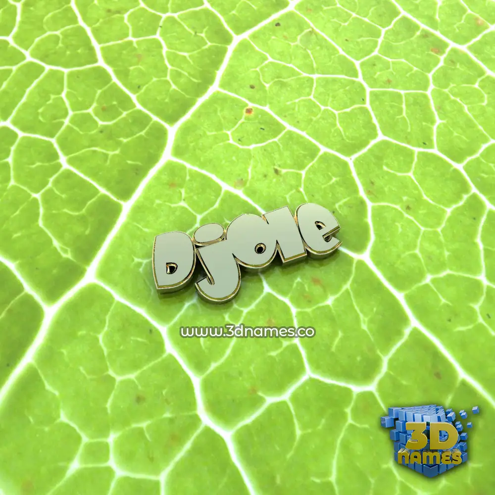 djole in Gold Leaf style - 3D name wallpaper