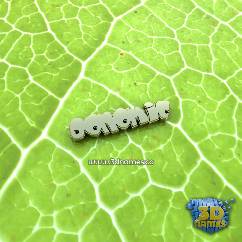 donomic in Gold Leaf style - 3D name wallpaper