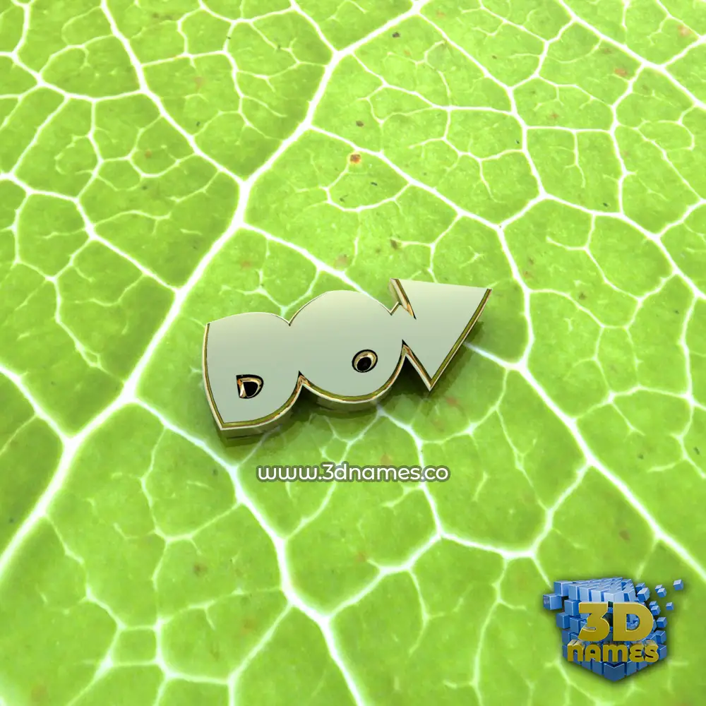 dov in Gold Leaf style - 3D name wallpaper