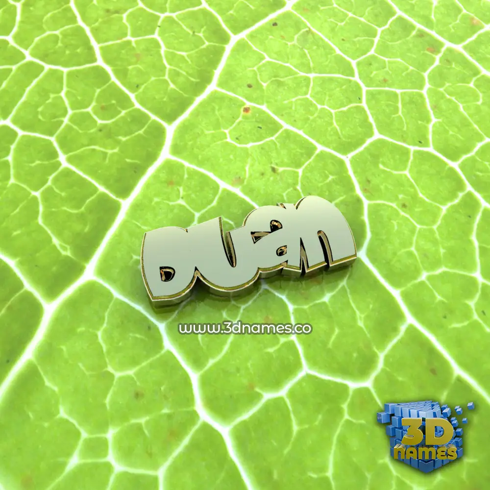 duan in Gold Leaf style - 3D name wallpaper