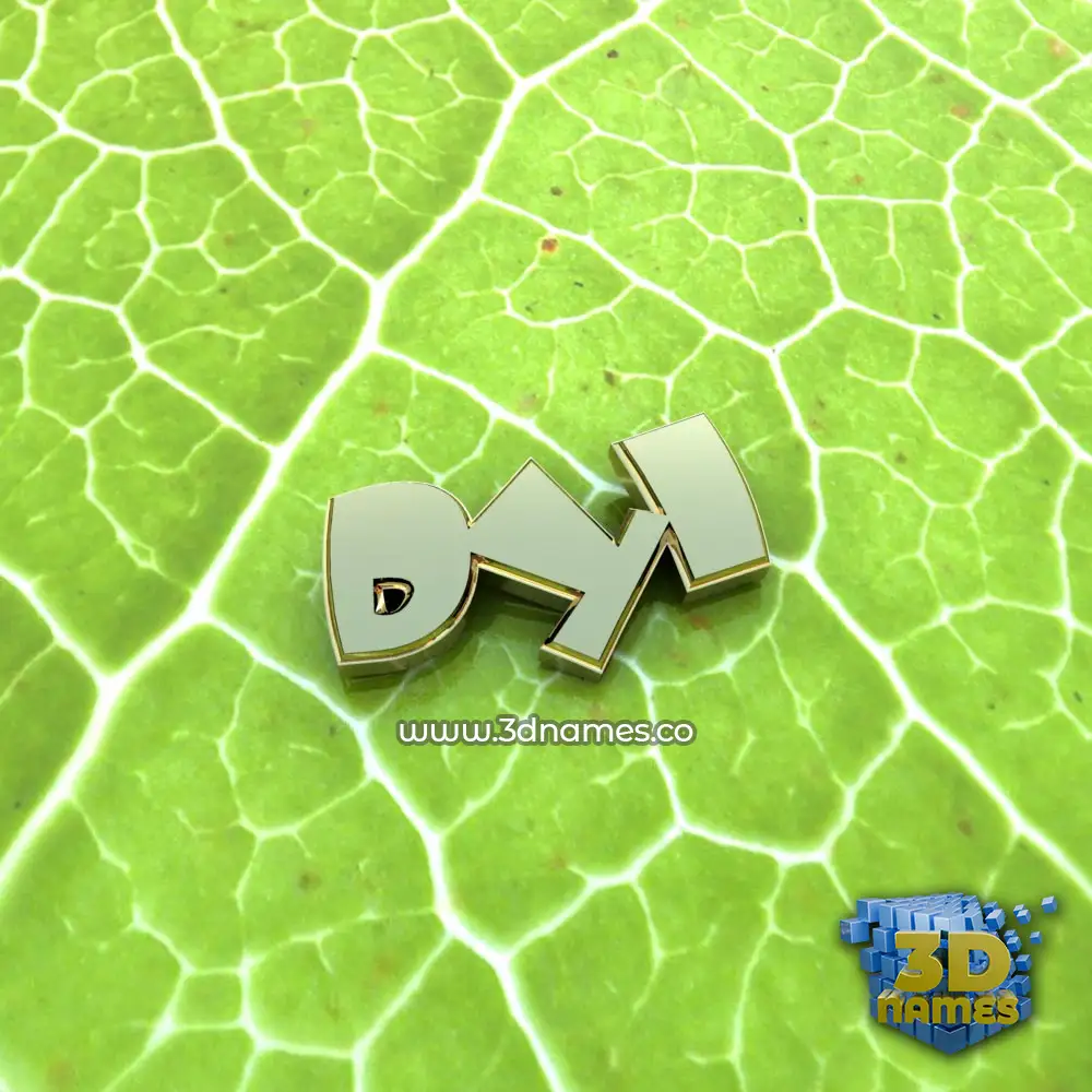 dyl in Gold Leaf style - 3D name wallpaper