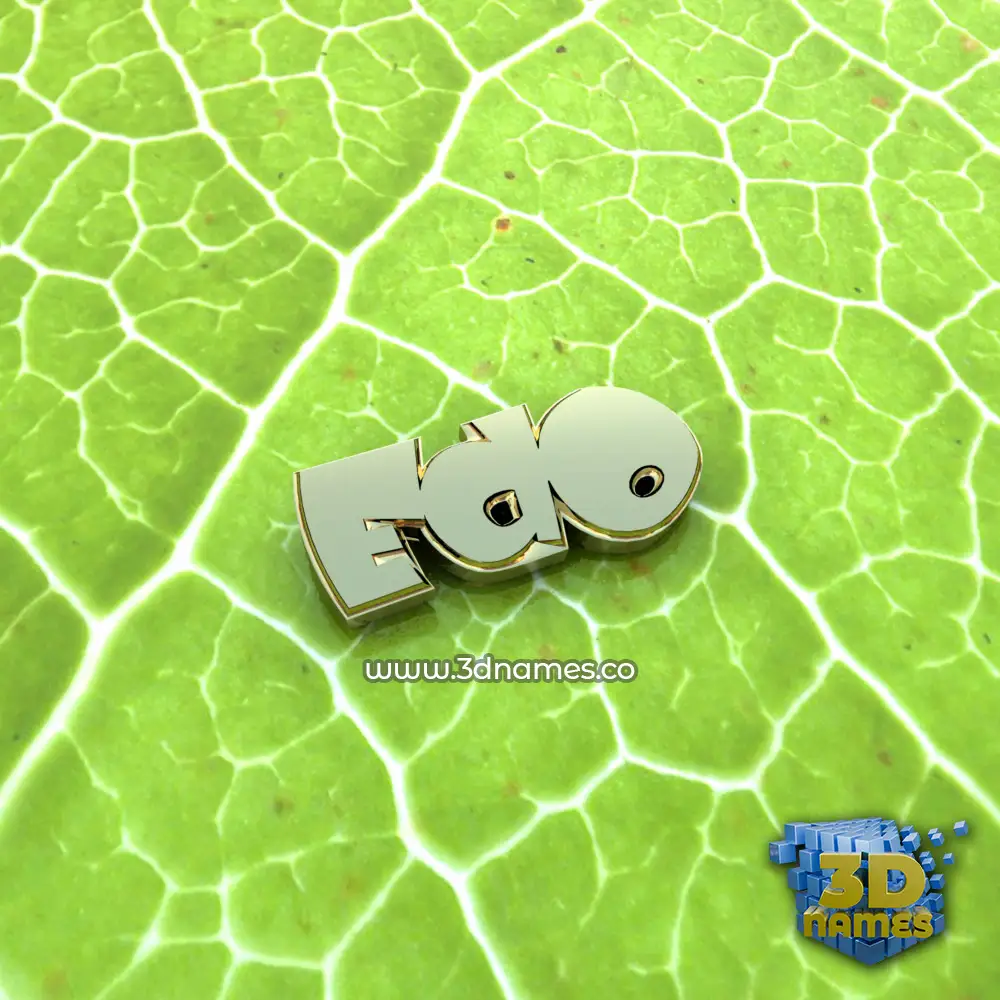 edo in Gold Leaf style - 3D name wallpaper