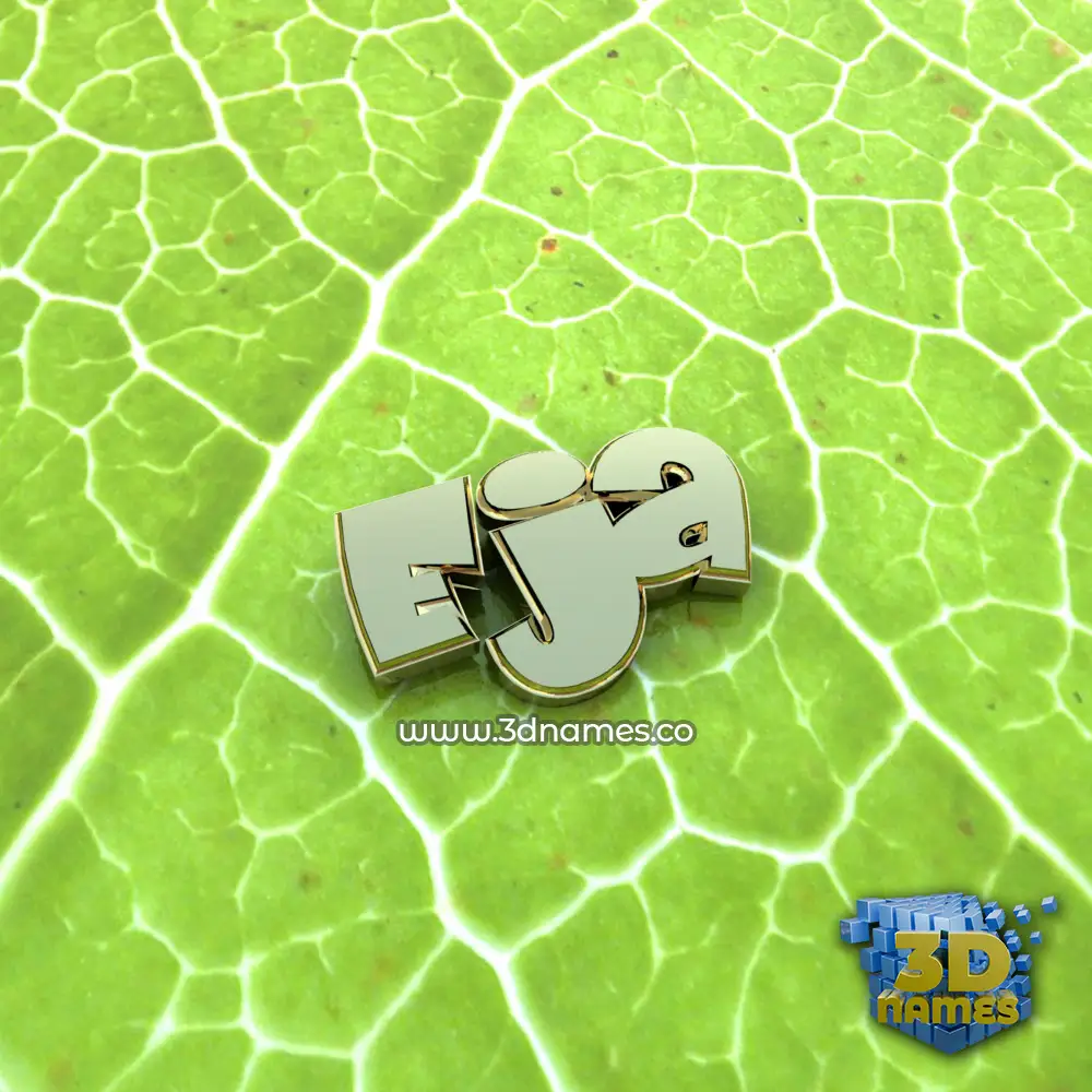 eja in Gold Leaf style - 3D name wallpaper