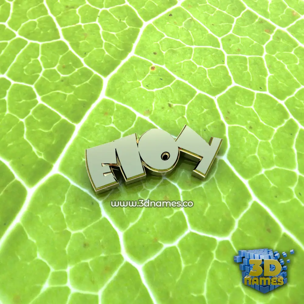eloy in Gold Leaf style - 3D name wallpaper