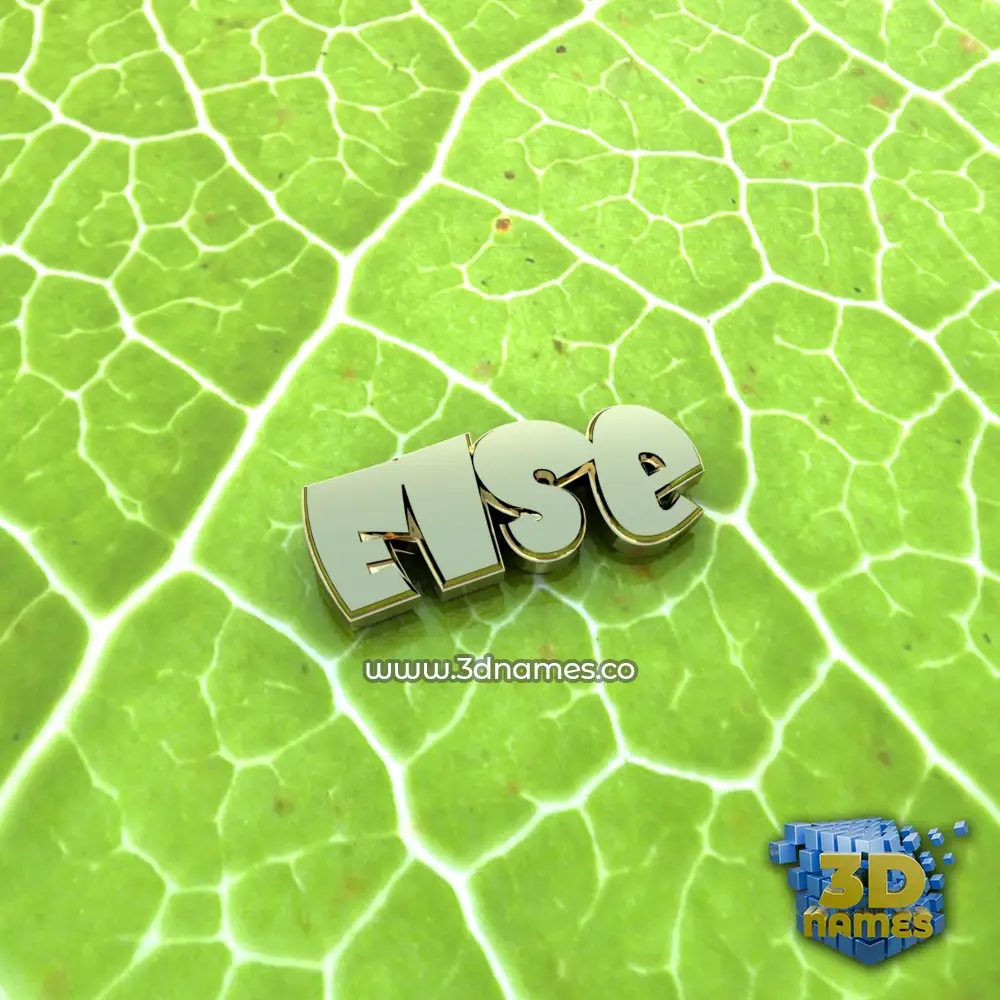 else in Gold Leaf style - 3D name wallpaper