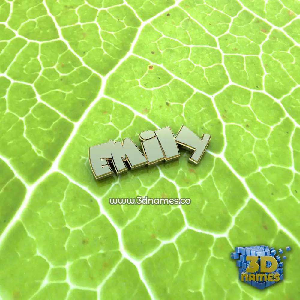 emily in Gold Leaf style - 3D name wallpaper