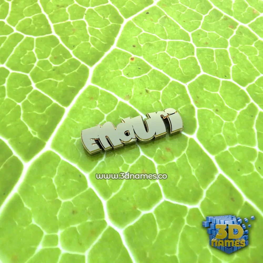 enduri in Gold Leaf style - 3D name wallpaper