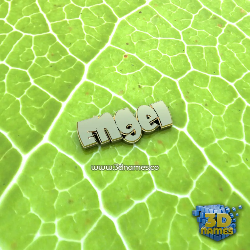 engel in Gold Leaf style - 3D name wallpaper