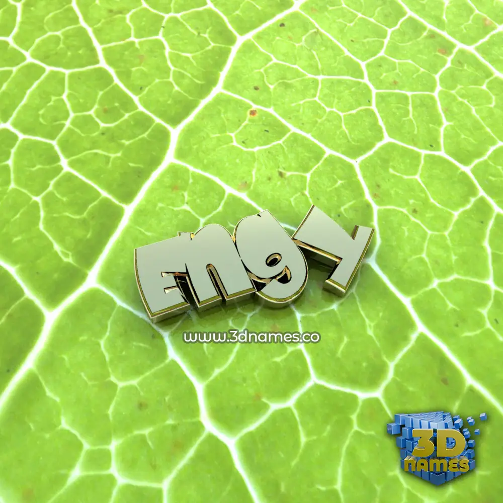 engy in Gold Leaf style - 3D name wallpaper