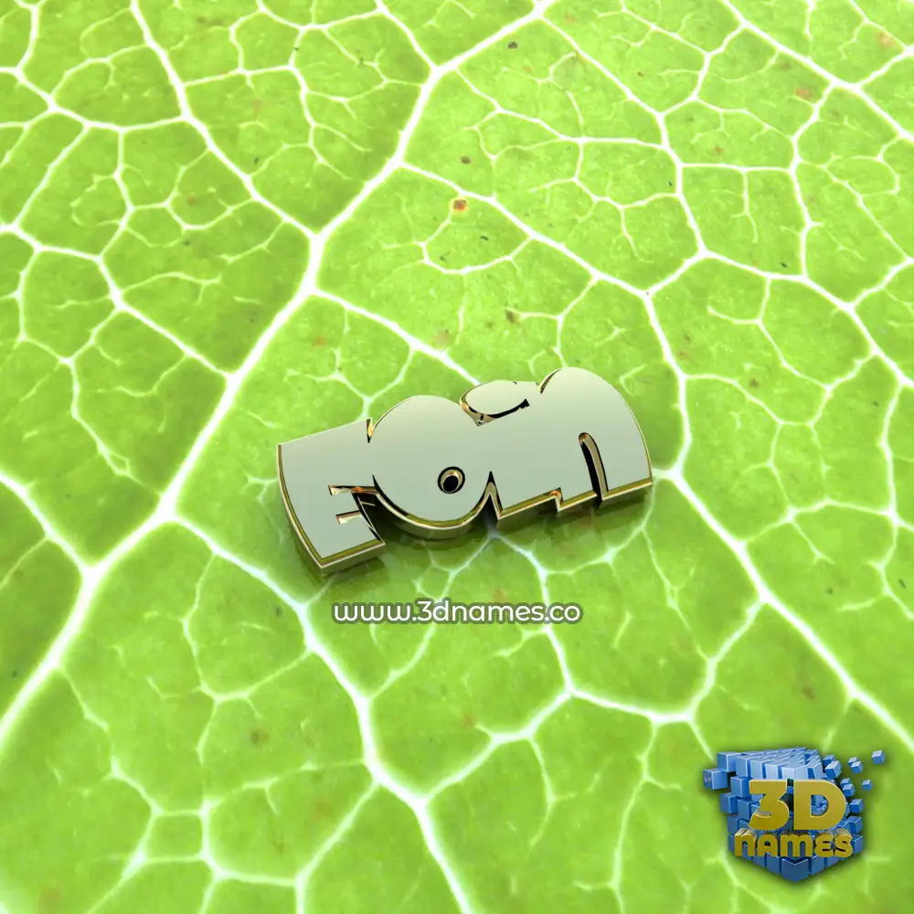 eoin in Gold Leaf style - 3D name wallpaper