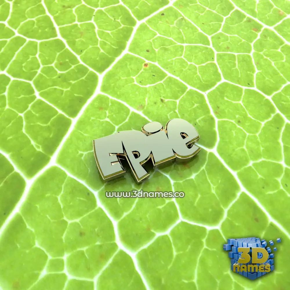 epie in Gold Leaf style - 3D name wallpaper