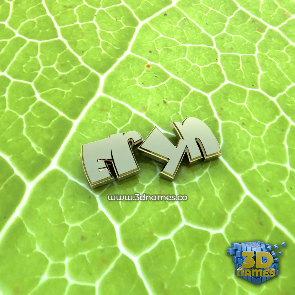 eryn in Gold Leaf style - 3D name wallpaper