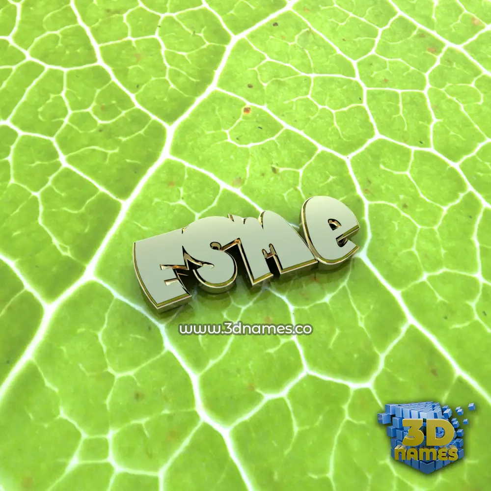 esme in Gold Leaf style - 3D name wallpaper