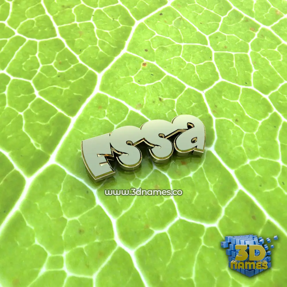 essa in Gold Leaf style - 3D name wallpaper