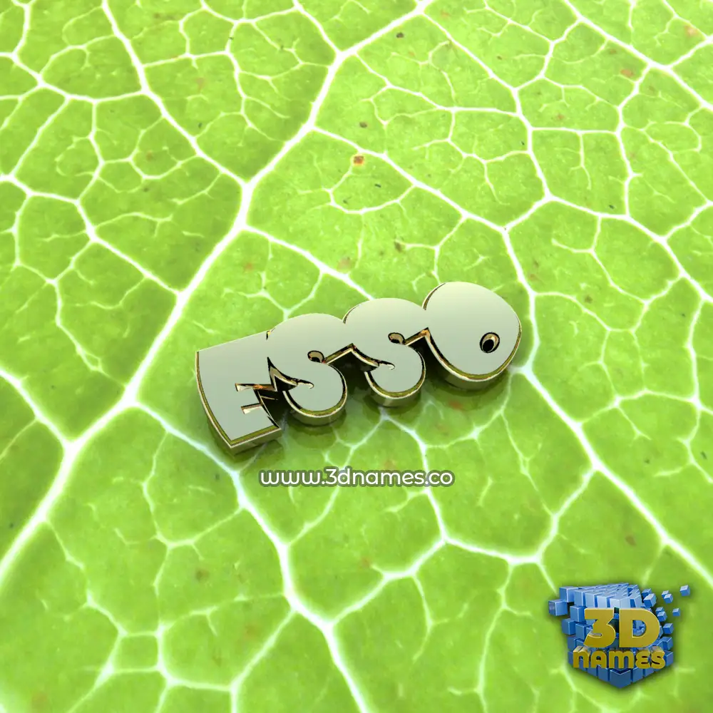 esso in Gold Leaf style - 3D name wallpaper