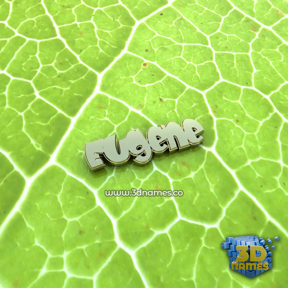 eugene in Gold Leaf style - 3D name wallpaper
