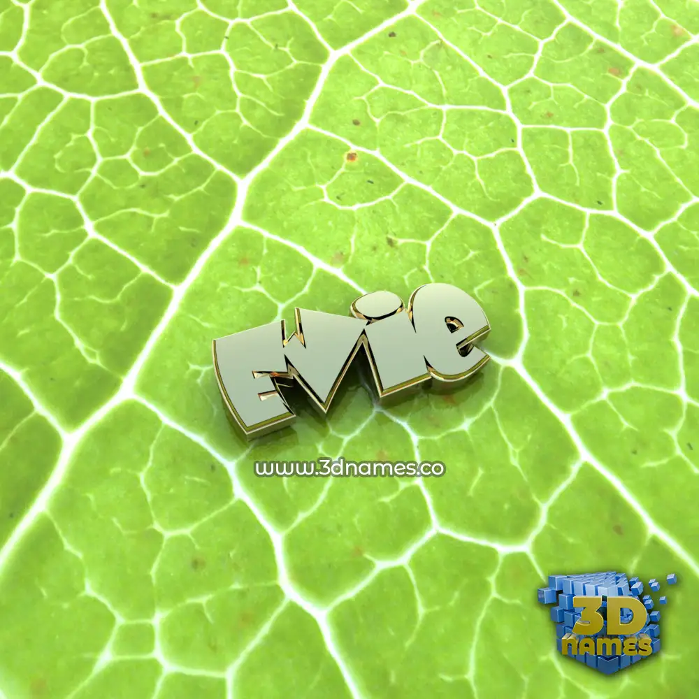 evie in Gold Leaf style - 3D name wallpaper