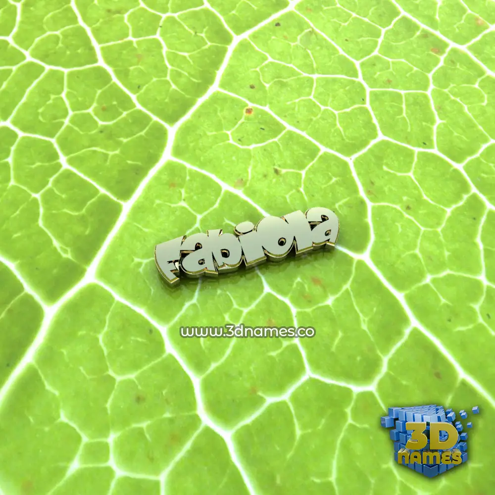 fabiola in Gold Leaf style - 3D name wallpaper