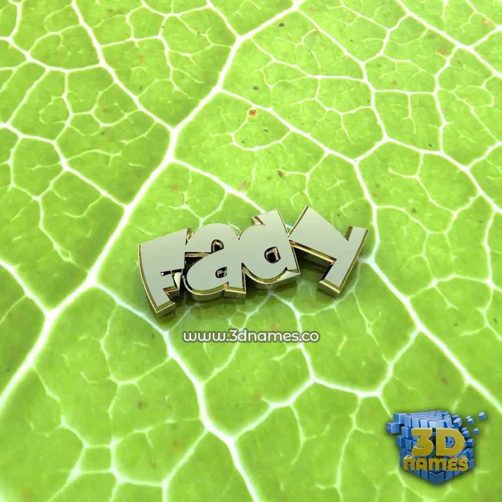 fady in Gold Leaf style - 3D name wallpaper