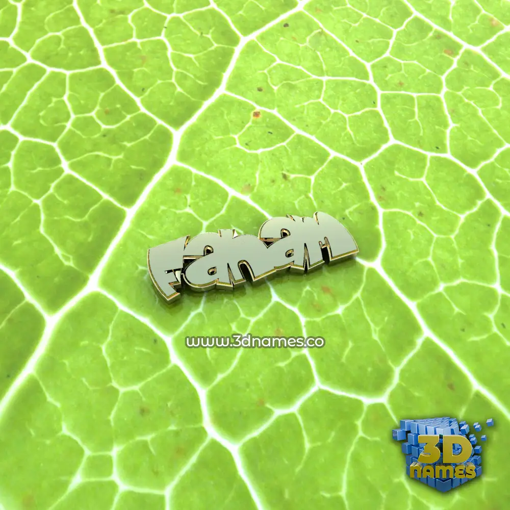faham in Gold Leaf style - 3D name wallpaper