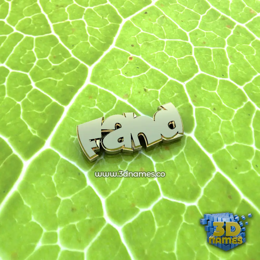 fahd in Gold Leaf style - 3D name wallpaper