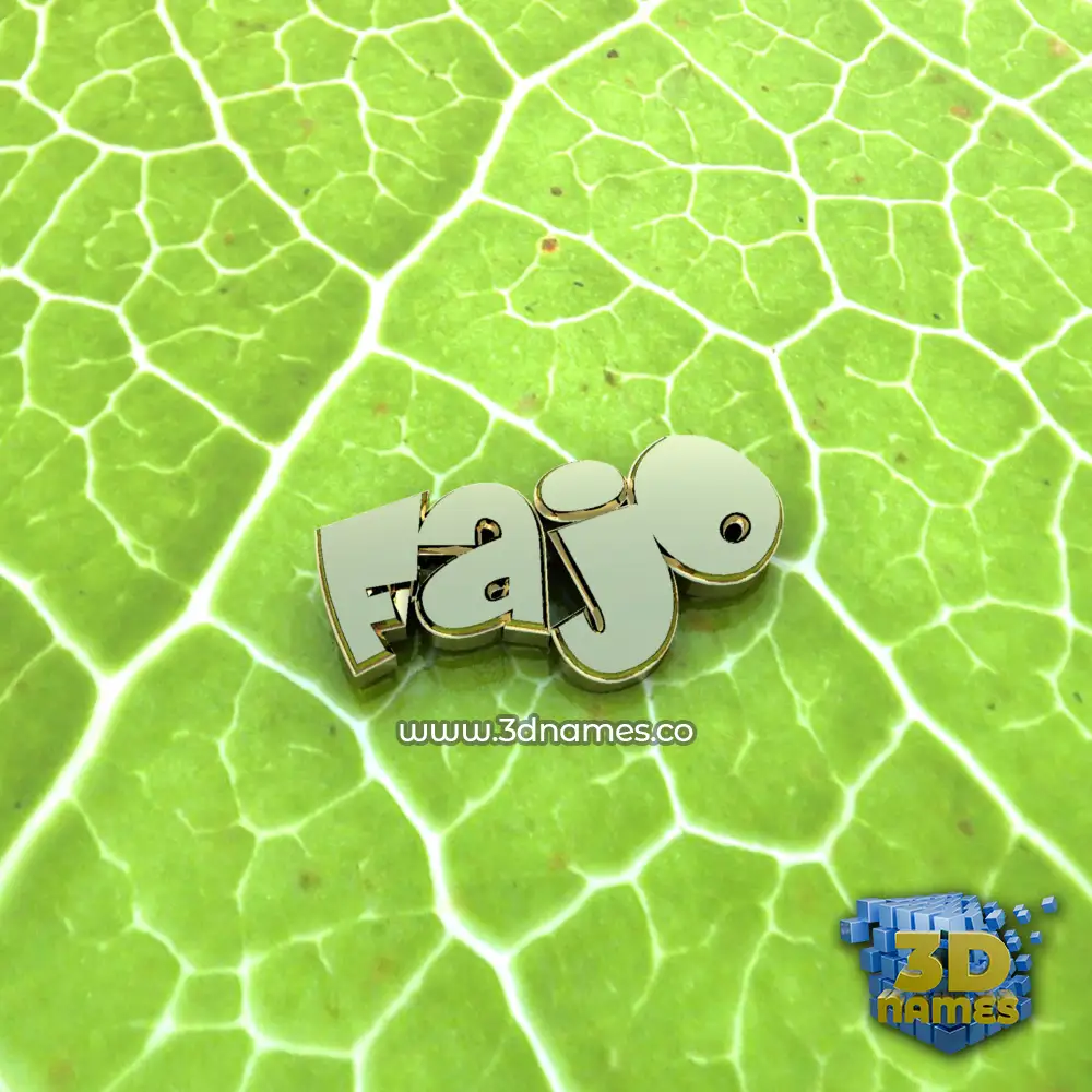 fajo in Gold Leaf style - 3D name wallpaper