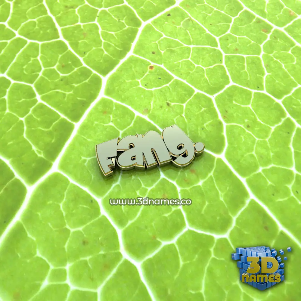 fang. in Gold Leaf style - 3D name wallpaper