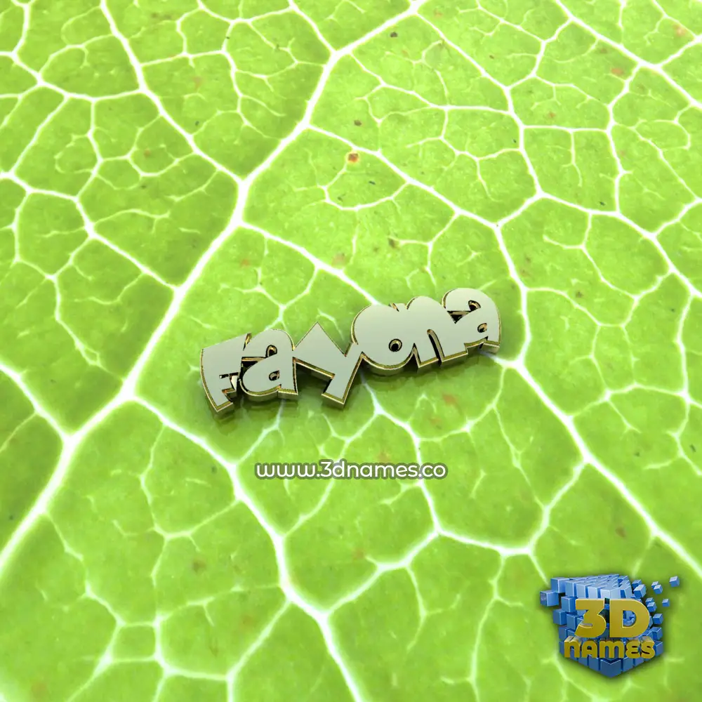 fayona in Gold Leaf style - 3D name wallpaper