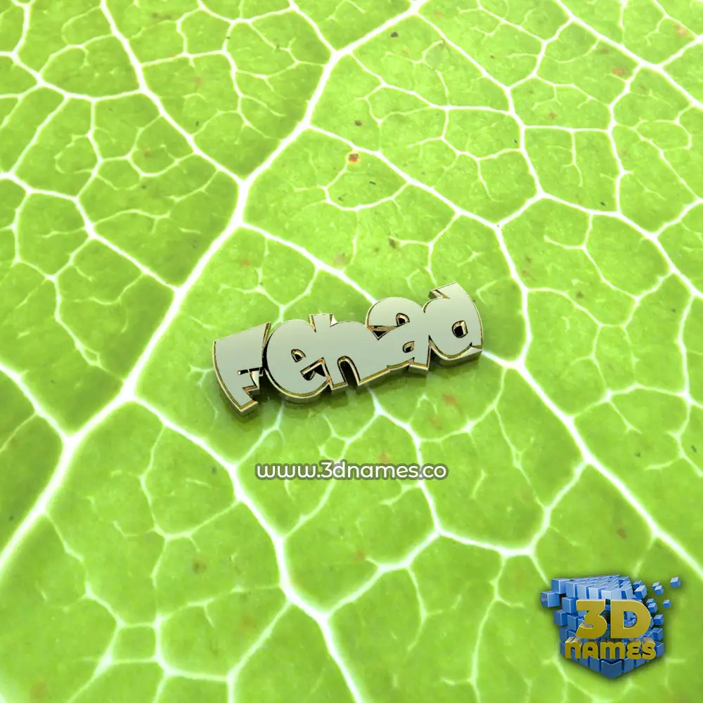 fehad in Gold Leaf style - 3D name wallpaper