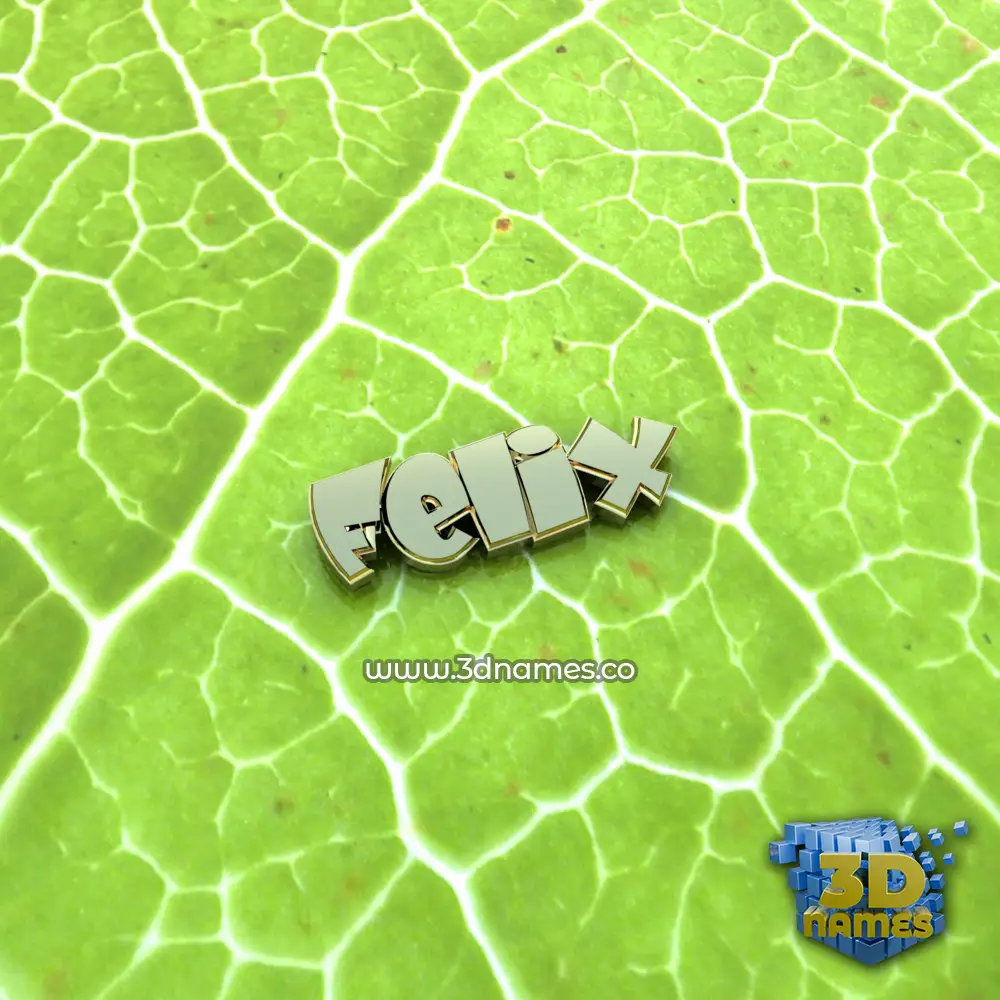 felix in Gold Leaf style - 3D name wallpaper