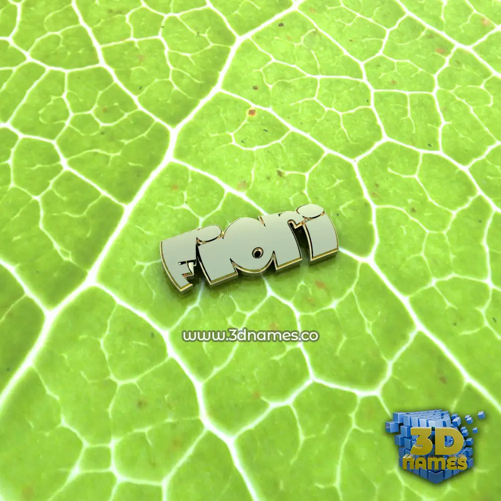 fiori in Gold Leaf style - 3D name wallpaper