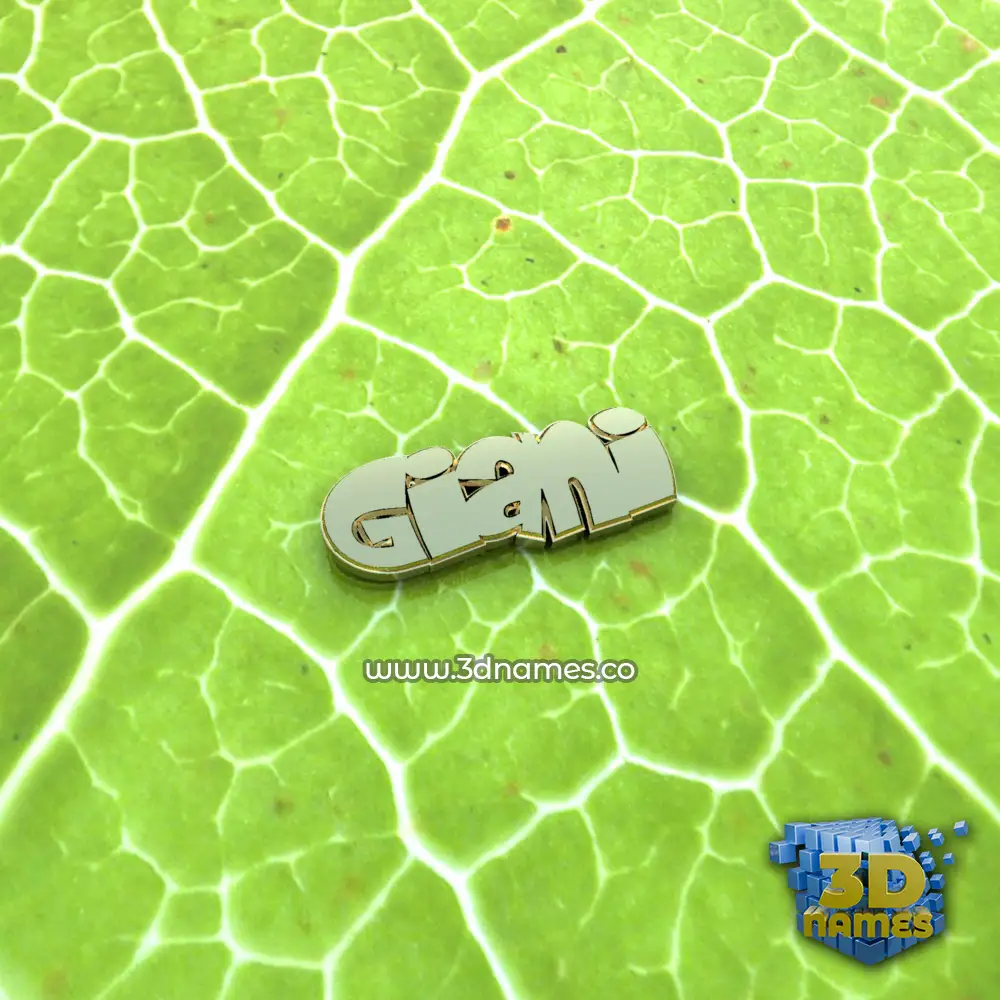 giani in Gold Leaf style - 3D name wallpaper
