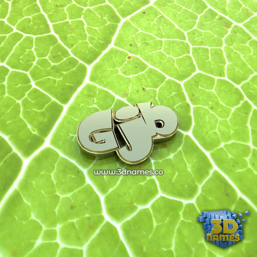gjb in Gold Leaf style - 3D name wallpaper