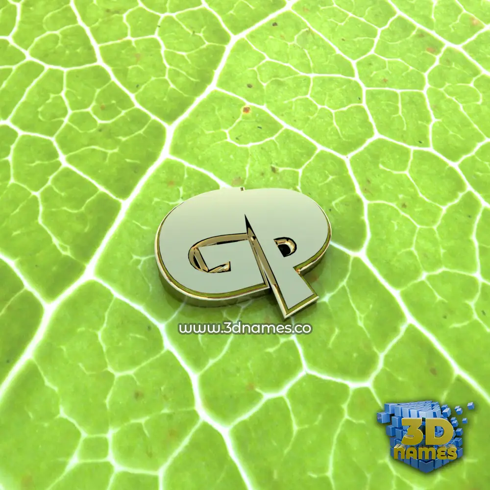 gp in Gold Leaf style - 3D name wallpaper