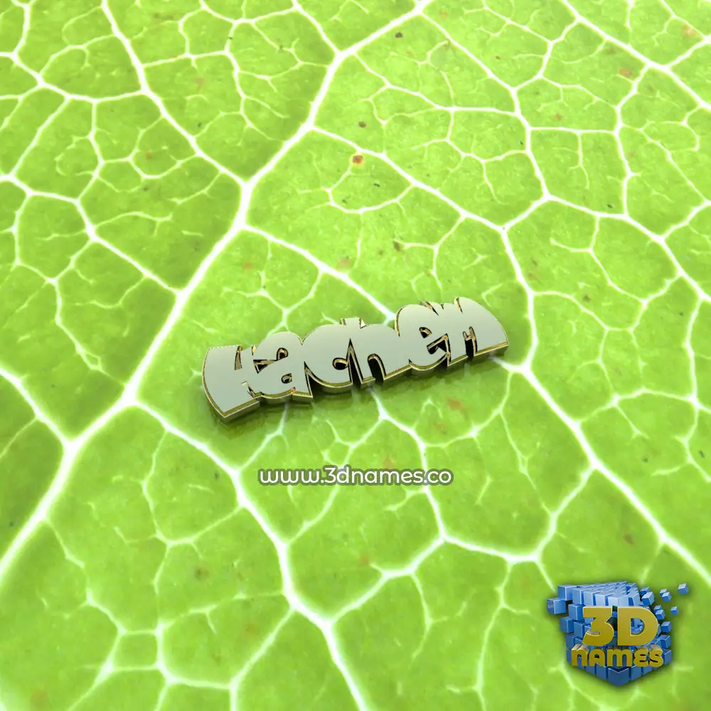 hachem in Gold Leaf style - 3D name wallpaper
