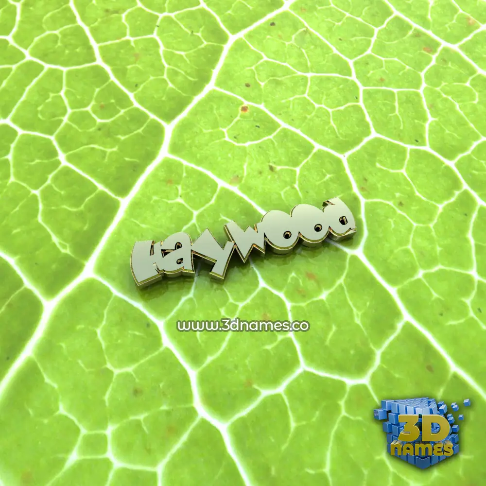 haywood in Gold Leaf style - 3D name wallpaper